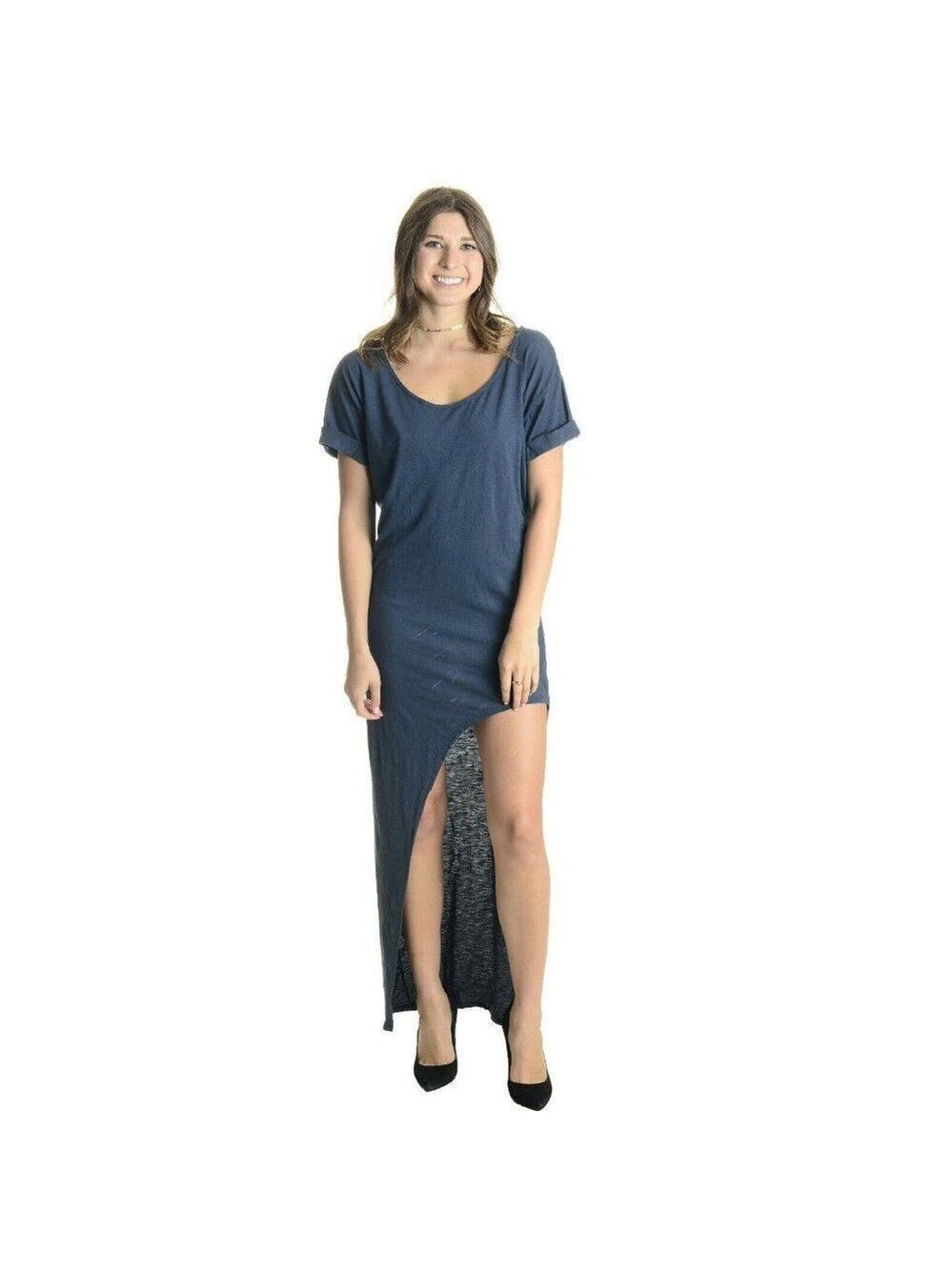 Stillwater Sonoran Round Neck Thigh Maxi Dress